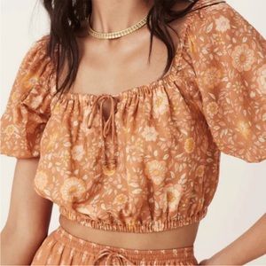 NWOT Spell and the Gypsy Collective Utopia Off the Shoulder Top in Cinnamon